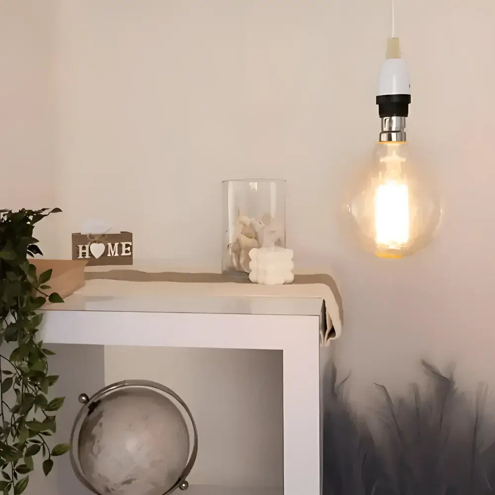 Green Earth Lighting Australia LED Light Bulbs 7.2W 806lm B22 2700K Clear Dimmable LED G95 65938