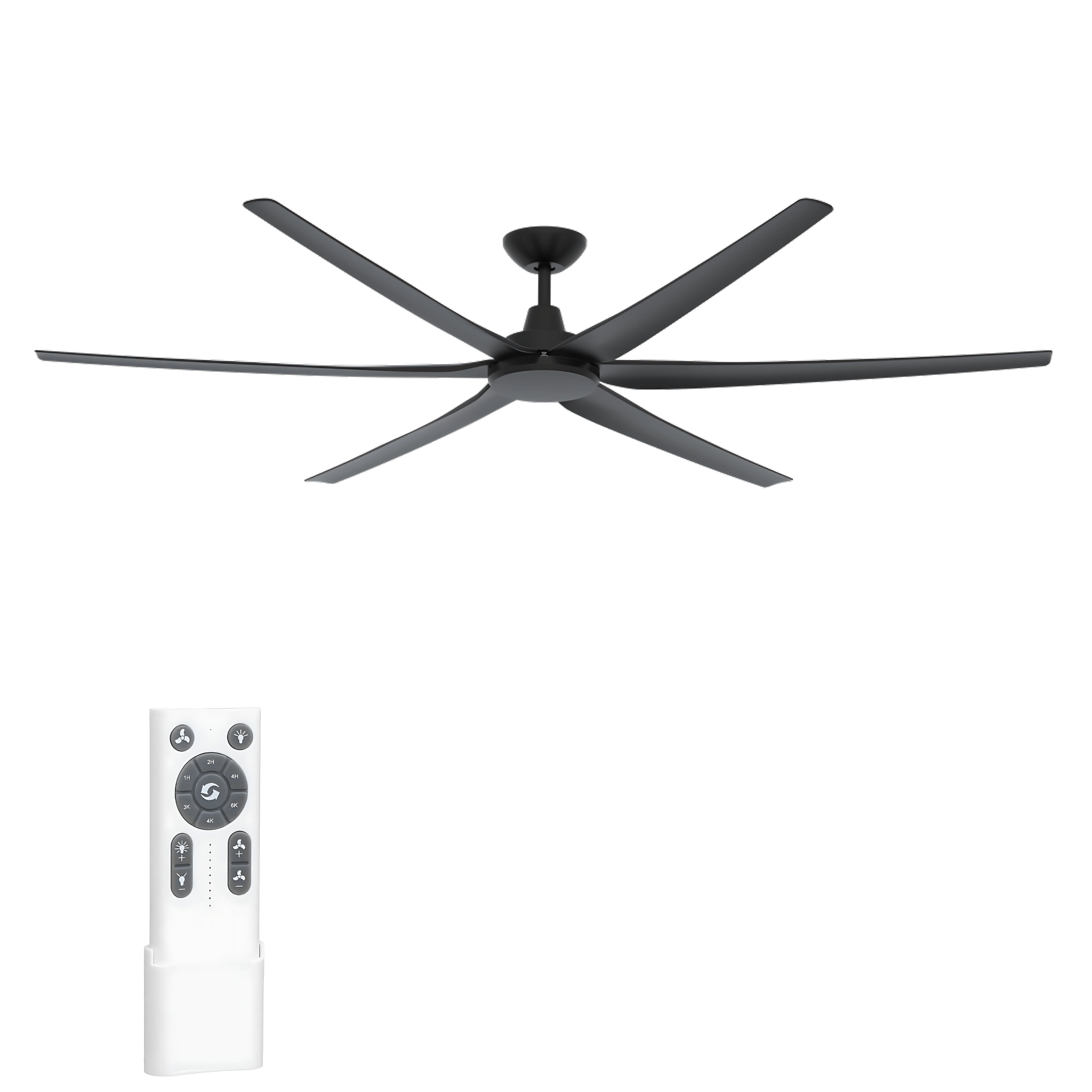 Green Earth Lighting Australia Ceiling Fan GLIDE 80" Black DC Ceiling Fan with Remote 60157