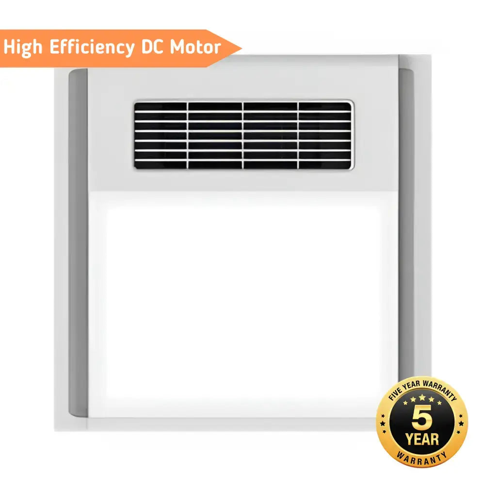 Domus Heatcore White 4-in-1 Bathroom Heater Retrofit & PTC Technology - 3 in 1 bathroom heat