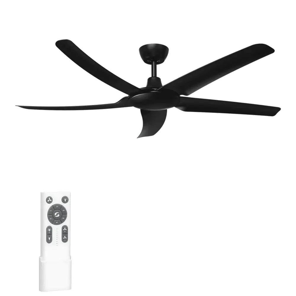 Green Earth Lighting Australia Ceiling Fan HOVER 56" Black DC Ceiling Fan with Remote 60060