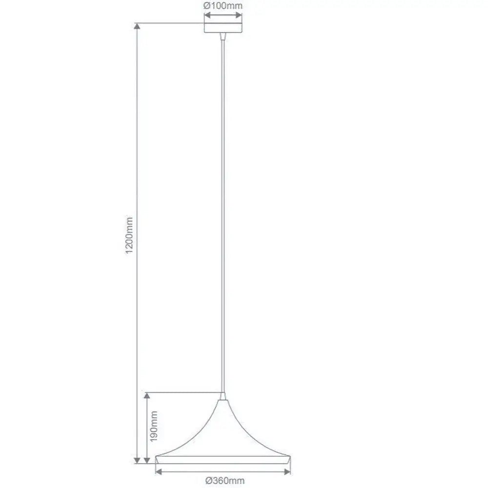 Green Earth Lighting Australia Home & Garden > Lighting > Ceiling Lights Laya-360 Modern Metal Pendant Light — E27, 360mm Shade | Brushed Brass 31400