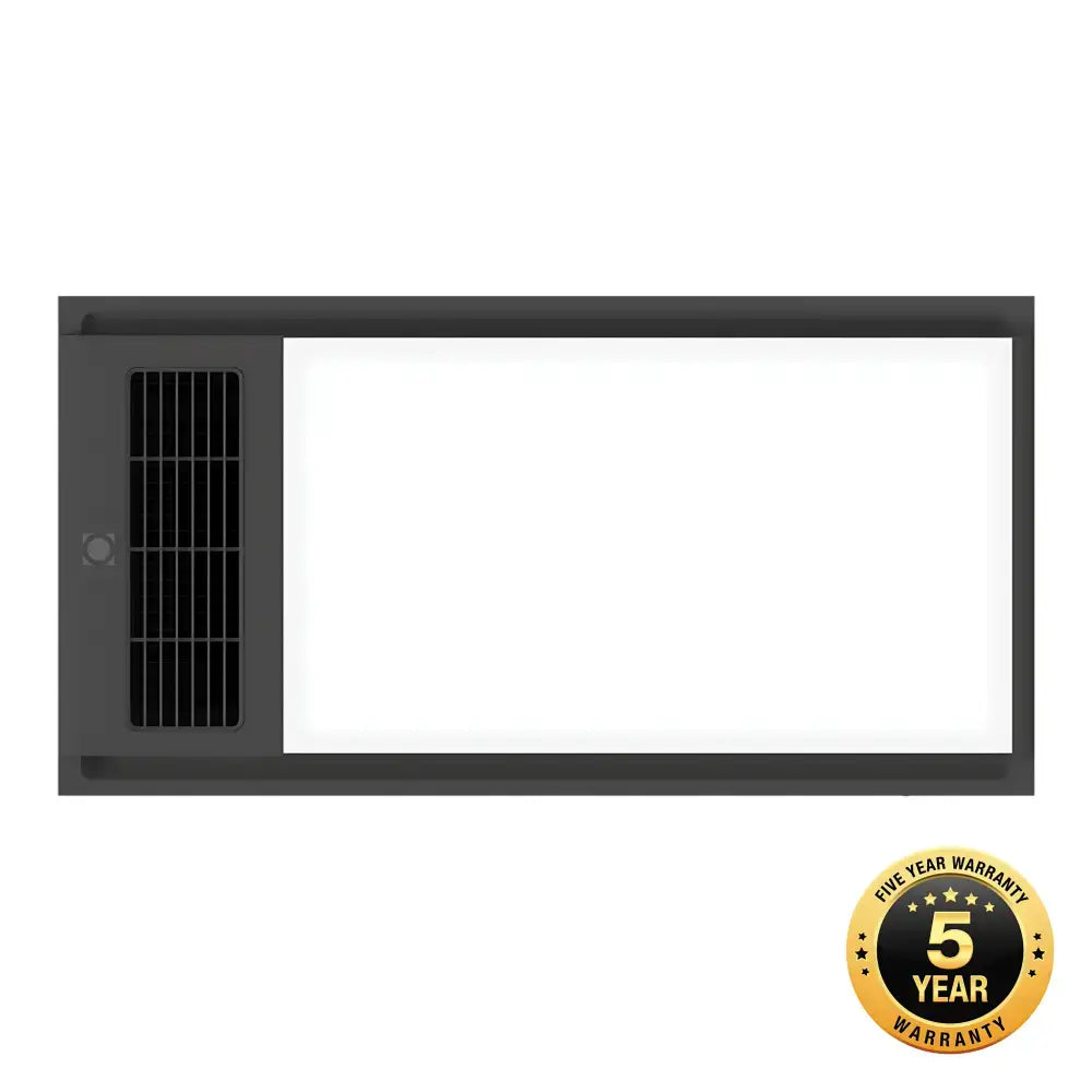 Domus Tropix Black 4-In-1 PTC Bathroom Heater - 3 in 1 bathroom heat