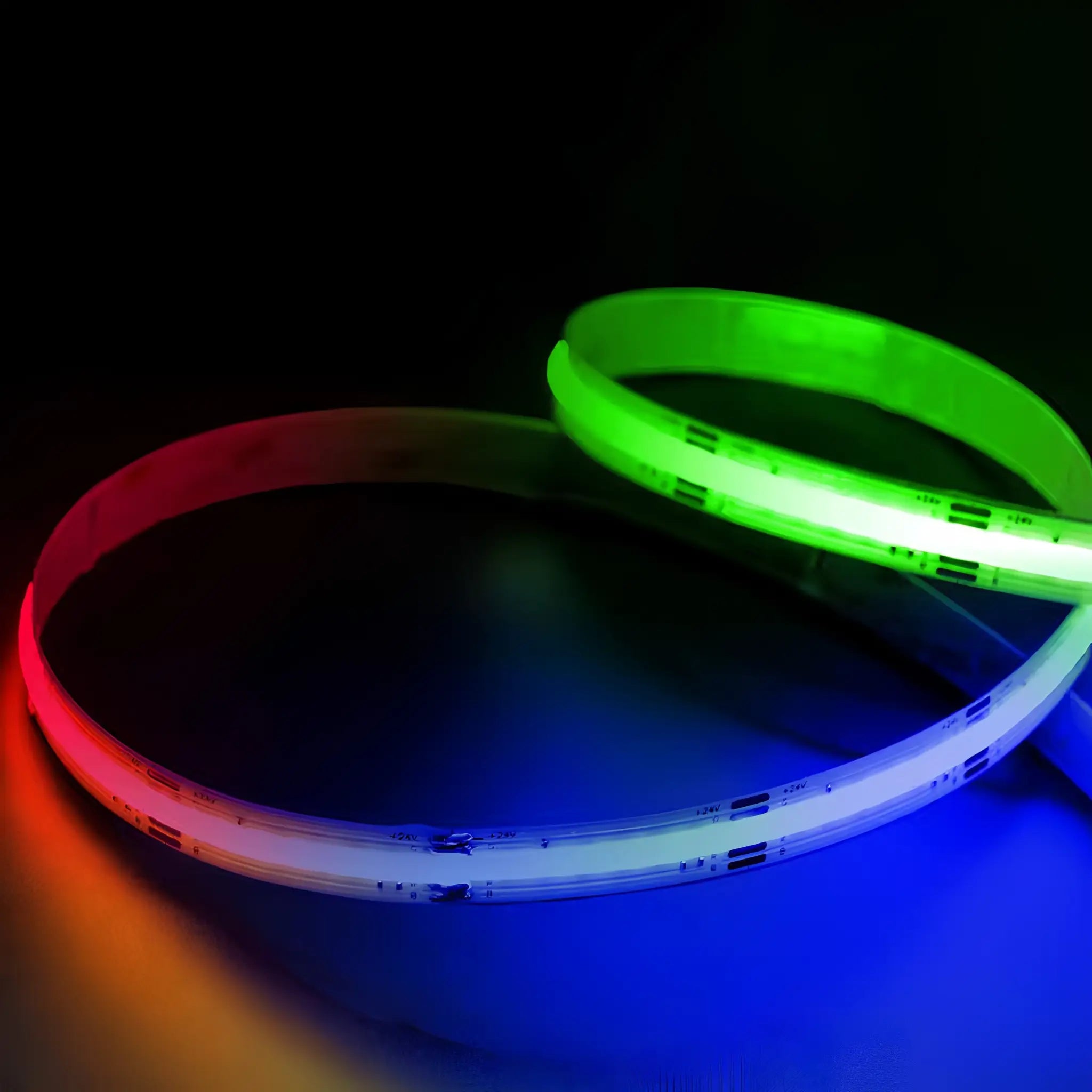 Dotless Rgb Cob Ip67 Led Strip Light Waterproof 24v