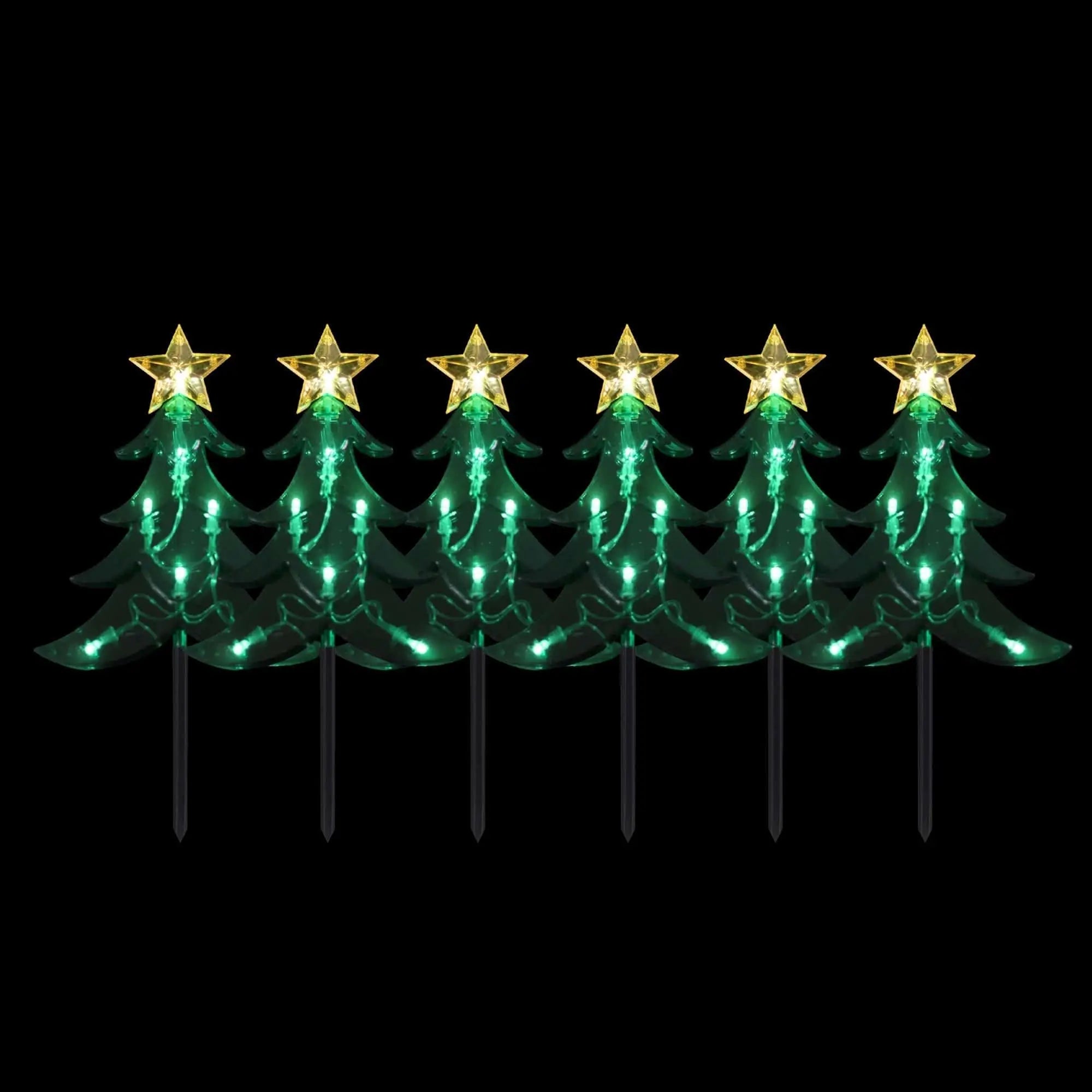 Dual Power Set of 6 Lexi Lighting Led Tree Stakes