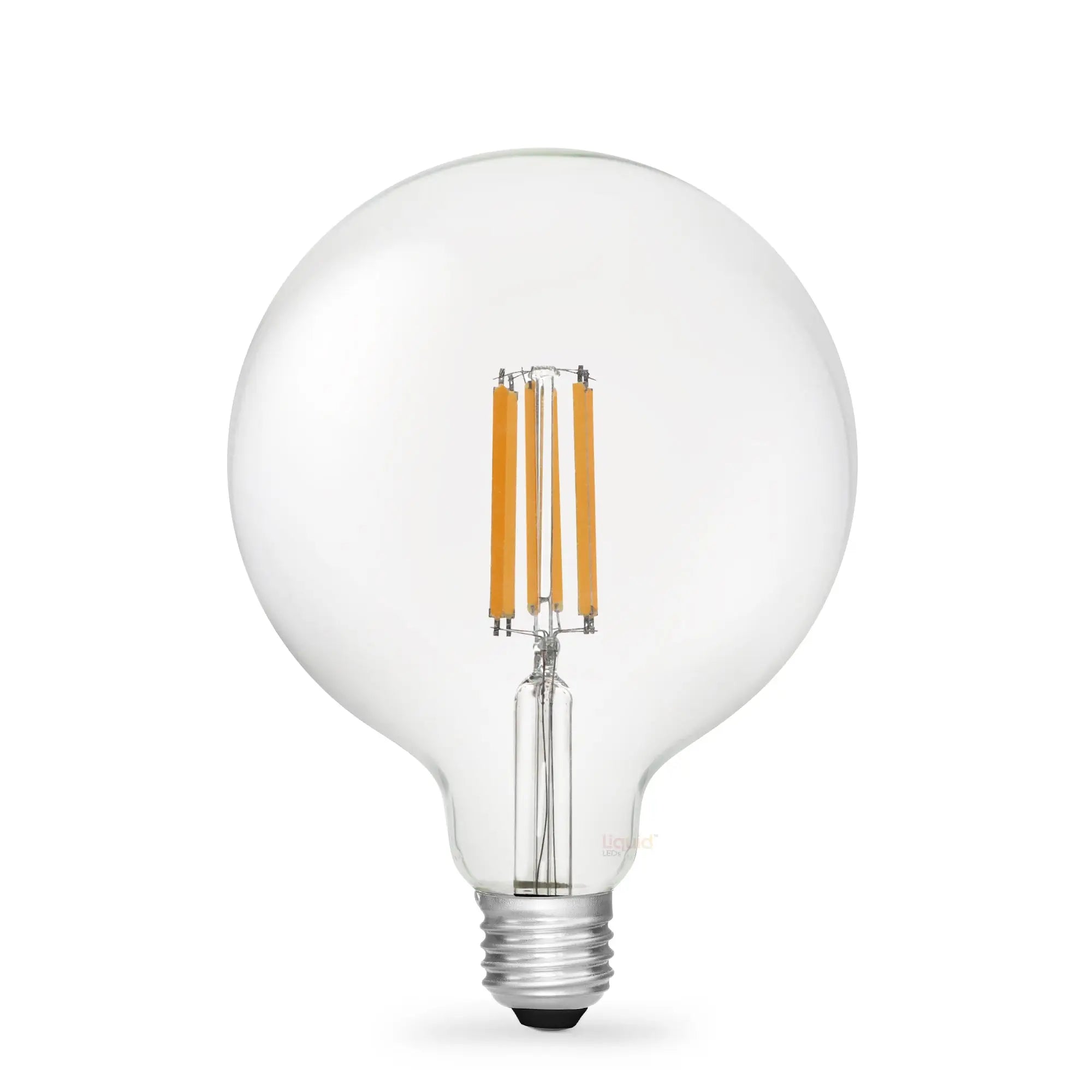 Clear globe-shaped 11w led g125 filament globe e27 3000k dimmable bulb with warm white clear glass