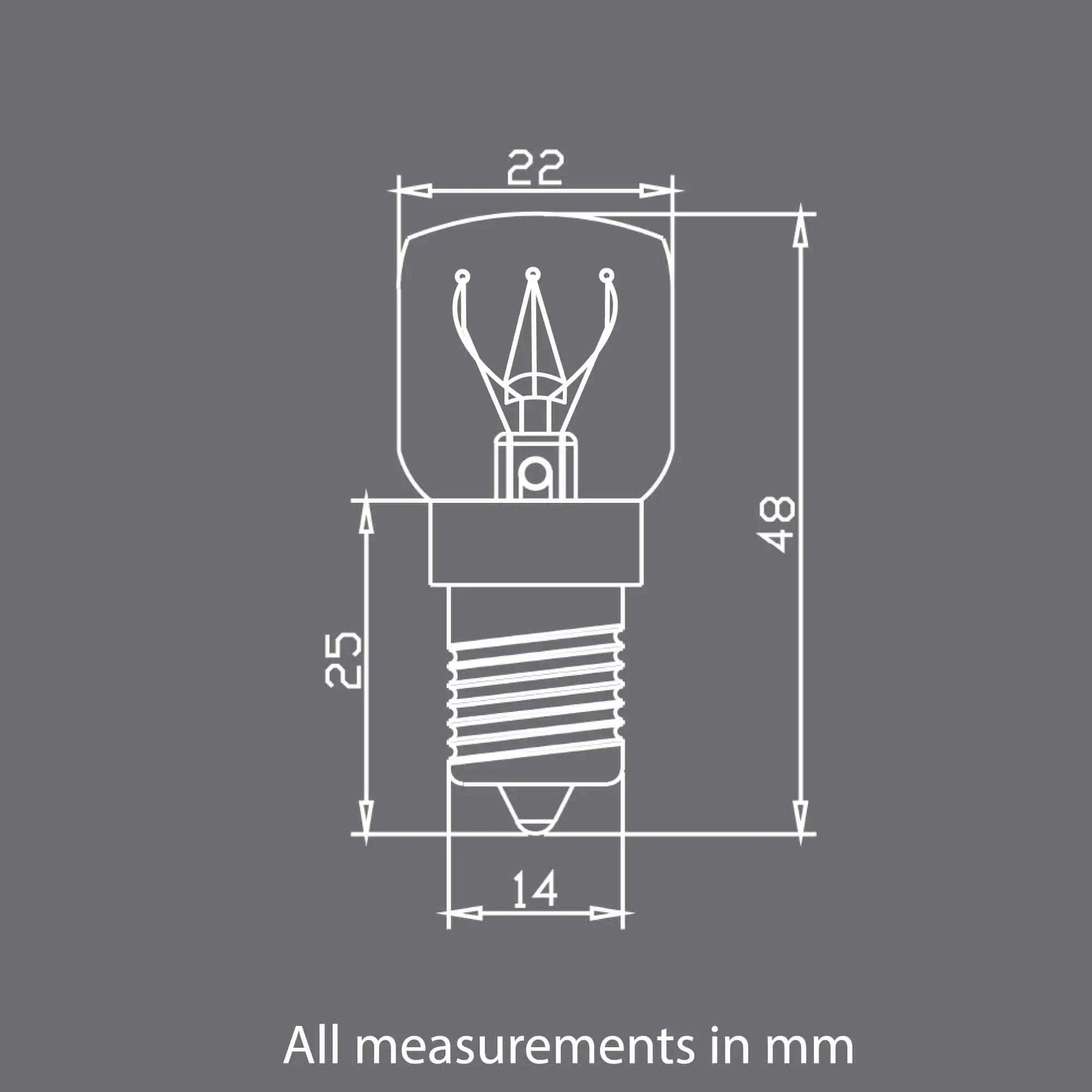 E14 Himalayan Salt Lamp Replacement Bulbs – 15w 240v