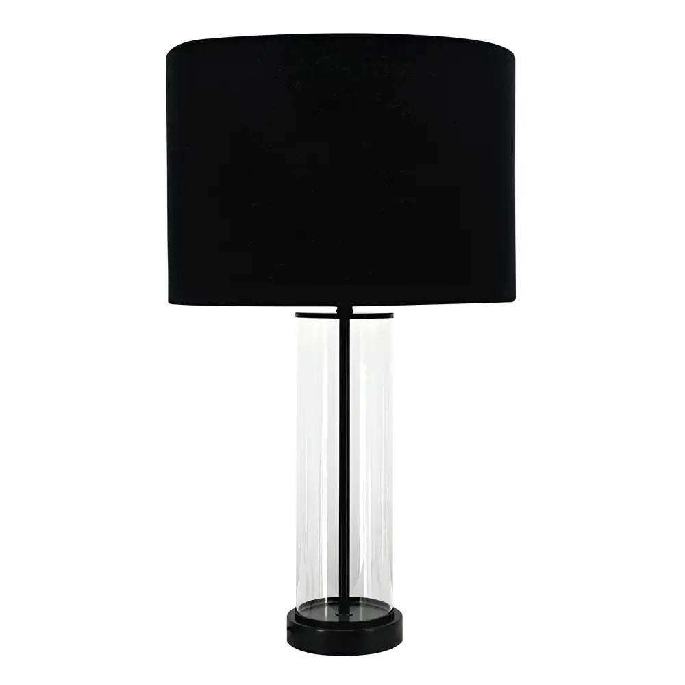 CAFE LIGHTING & LIVING Table Lamp East Side Table Lamp - Black with Black Shade 12207