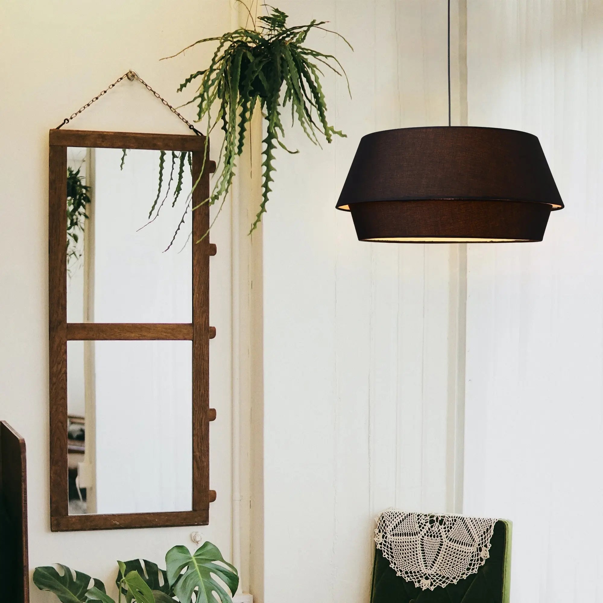 Elisa Black Single Pendant Light Lexi Lighting