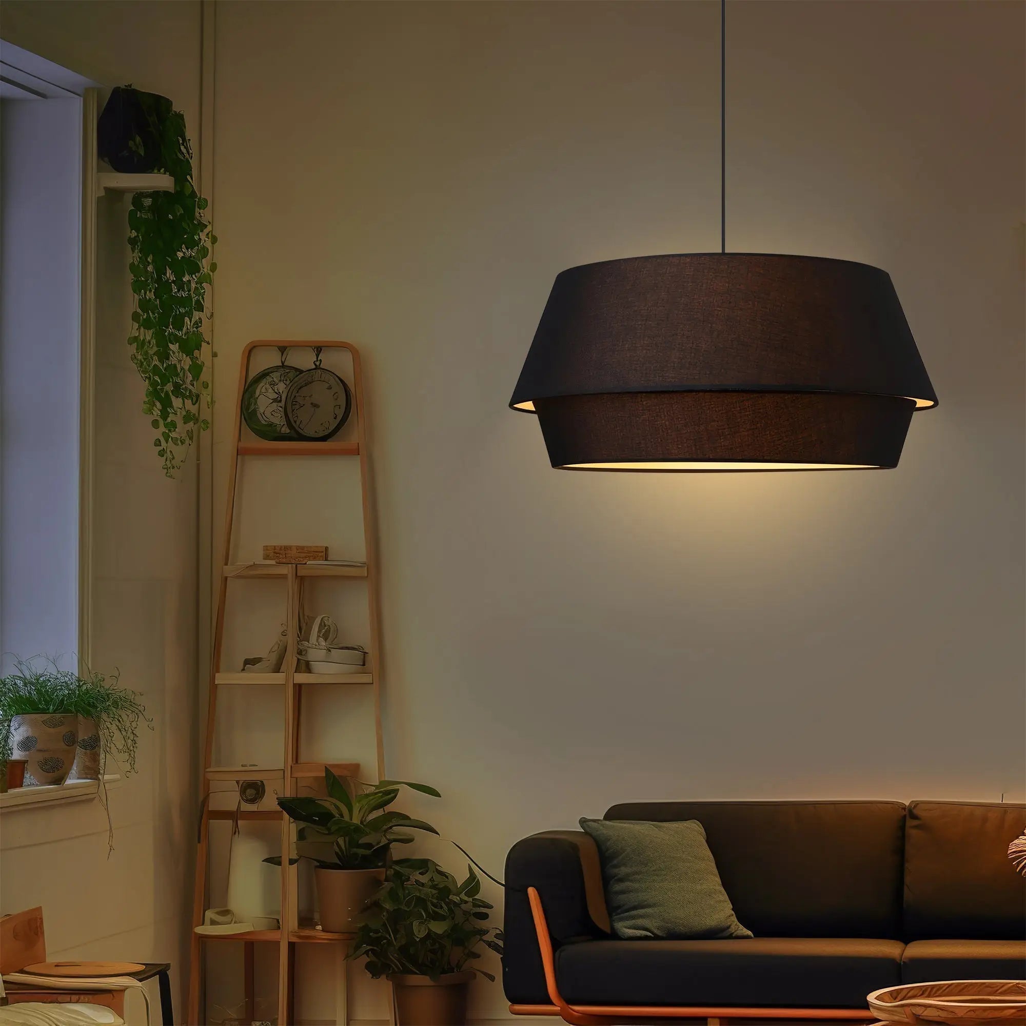 Elisa Black Single Pendant Light Lexi Lighting