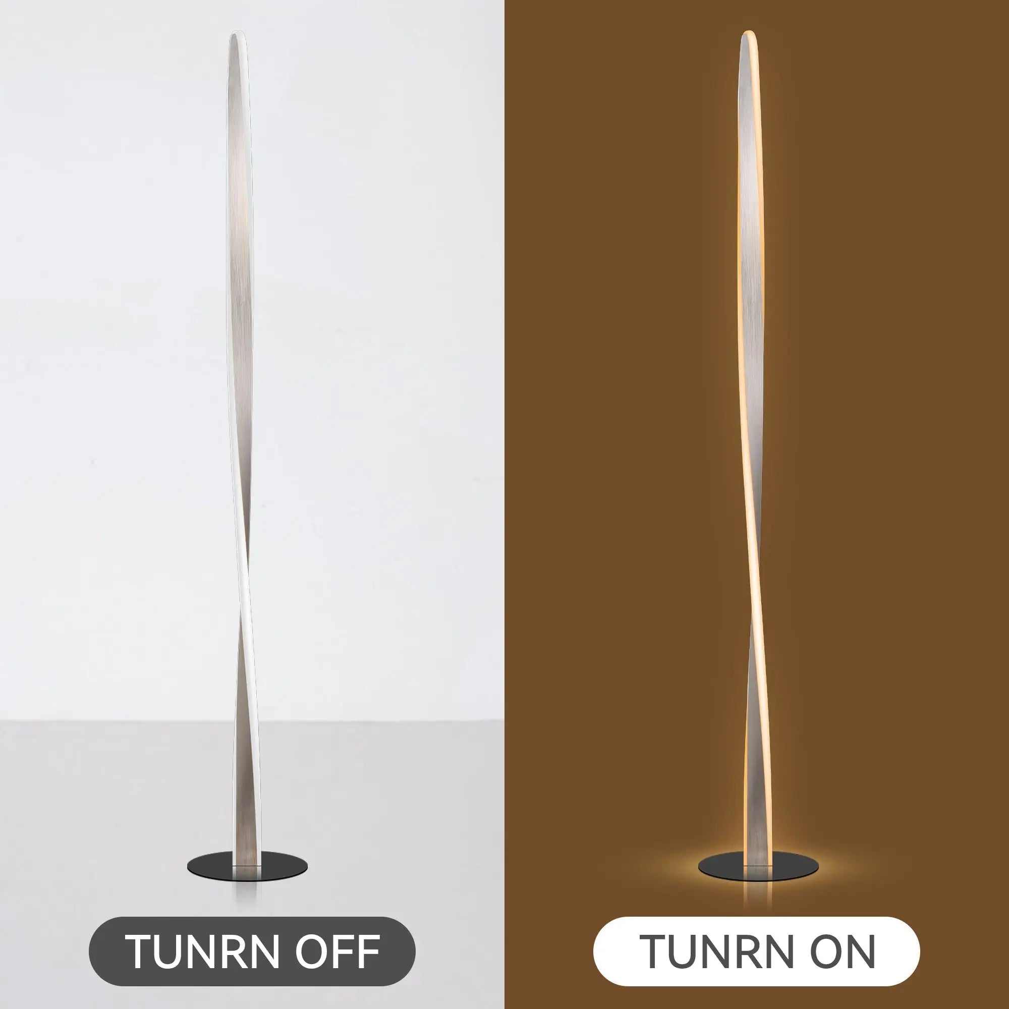 Enhalus Led Floor Lamp - Brushed Chrome Lexi Lighting
