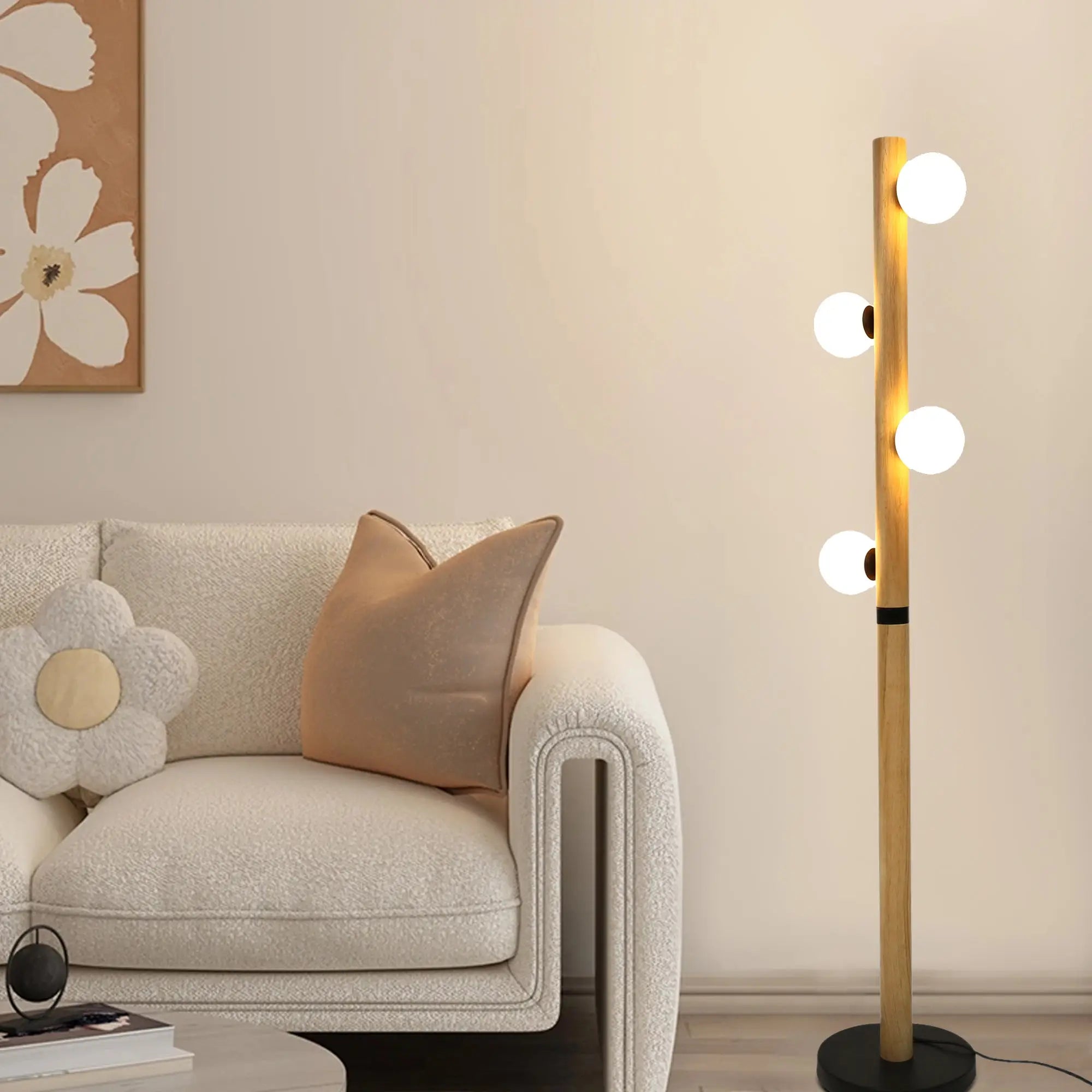 Evie Floor Lamp Modern Adjustable Led Reading Light