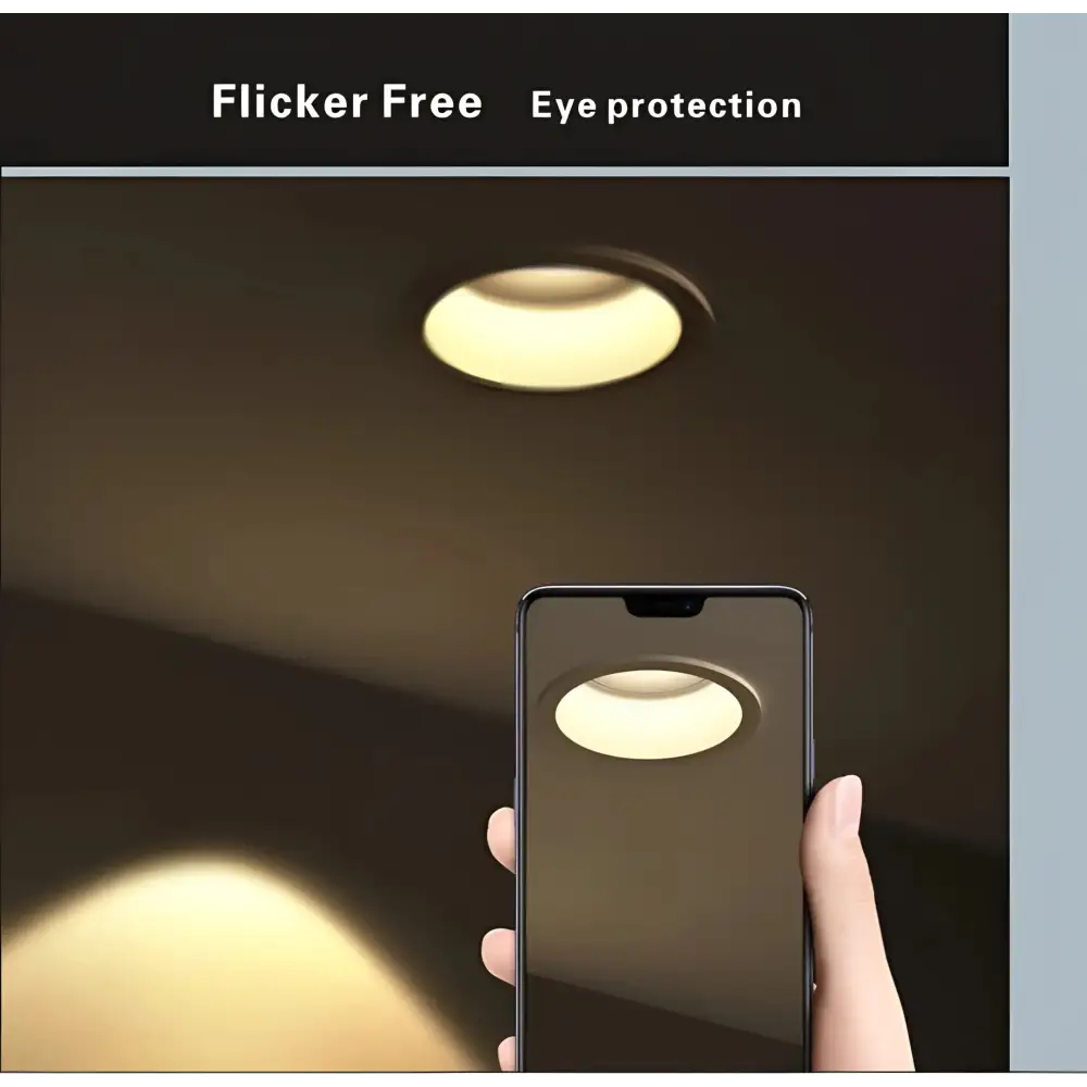 Eyre gimbal 13W tri-colour dimmable LED downlight with remote