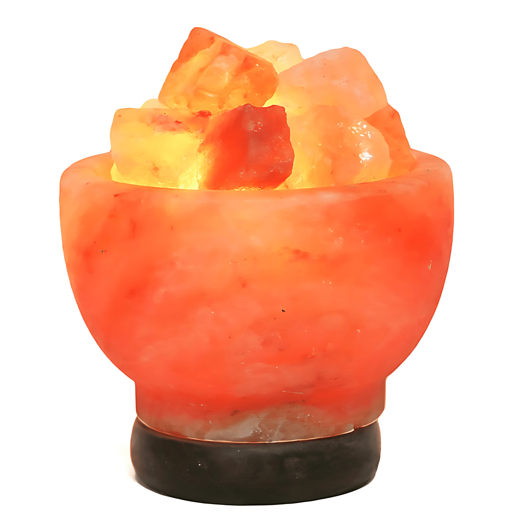 Green Earth Lighting Australia Home & Garden > Lighting > Night Lights & Ambient Lighting Fire Bowl Himalayan Salt Lamp – Timber Base (12V – 12W) Fire Bowl