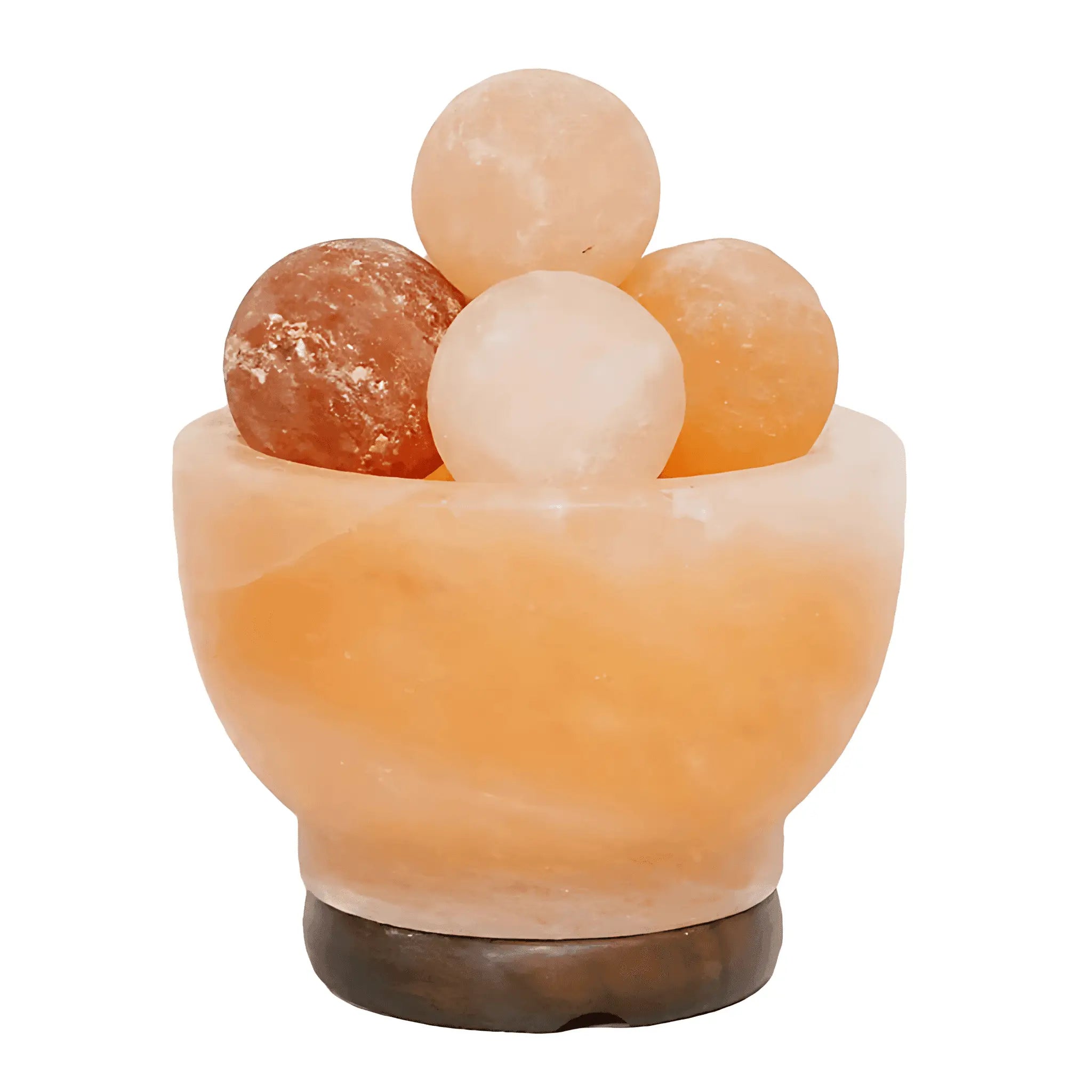 Fire Bowl Himalayan Salt Lamp with Pink Salt Spheres