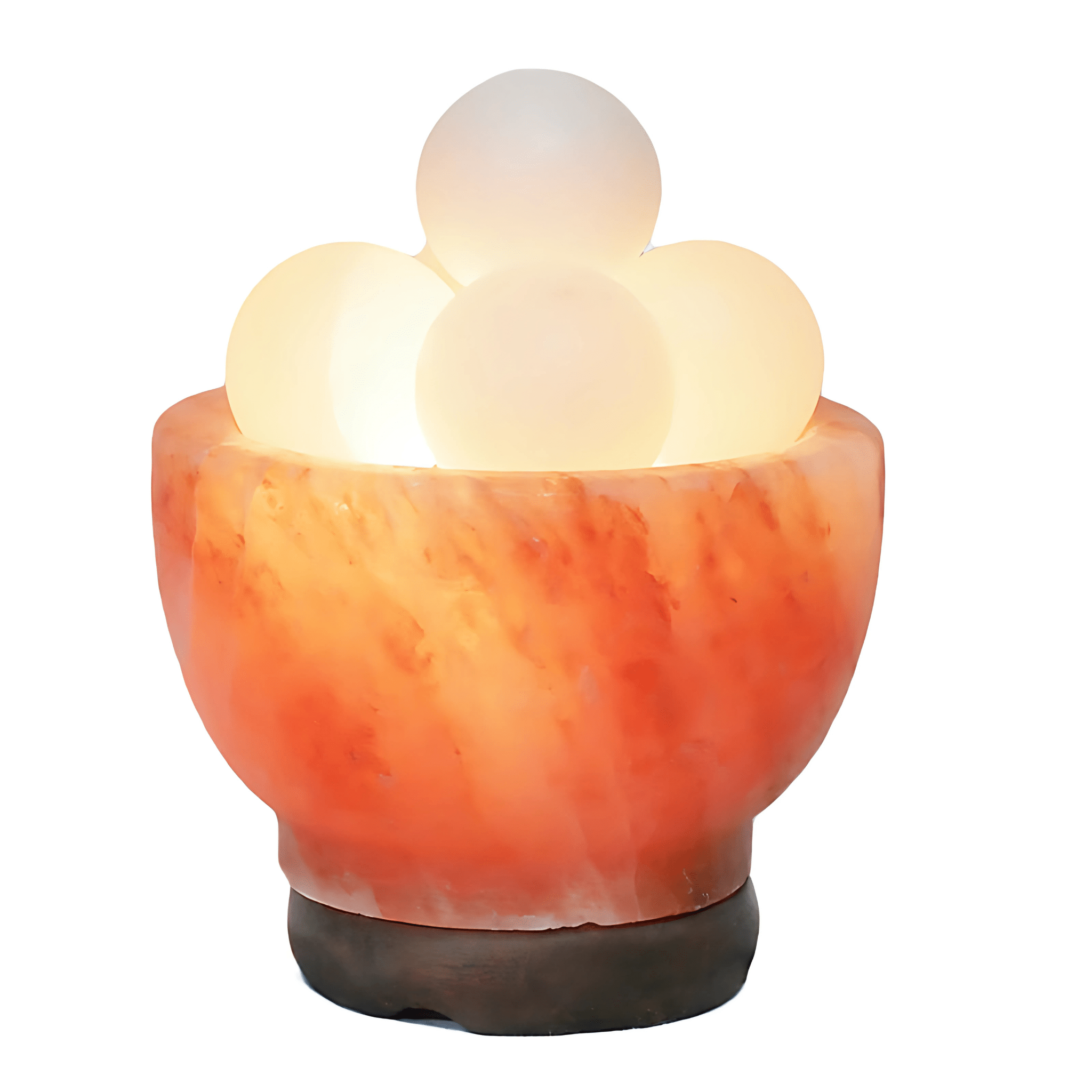 Green Earth Lighting Australia Home & Garden > Lighting > Night Lights & Ambient Lighting Fire Bowl Himalayan Salt Lamp with White Salt Spheres (12V-12W) White Salt Spheres