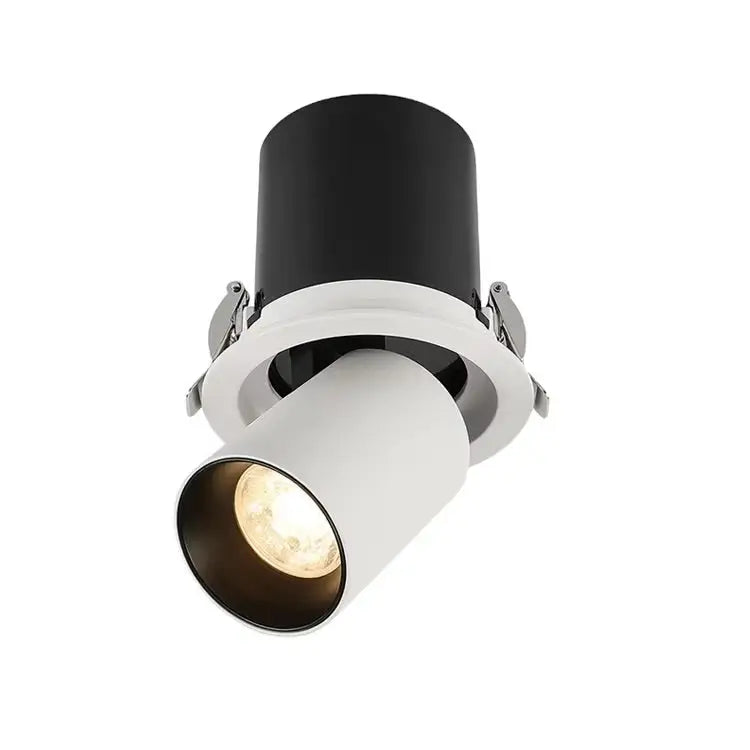 Focus 12w Retractable Tri-colour Dimmable Recessed Ceiling Light 90mm