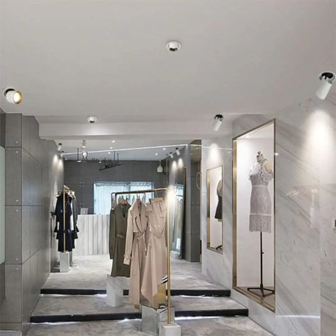 Focus 12w Retractable Tri-colour Dimmable Recessed Ceiling Light 90mm