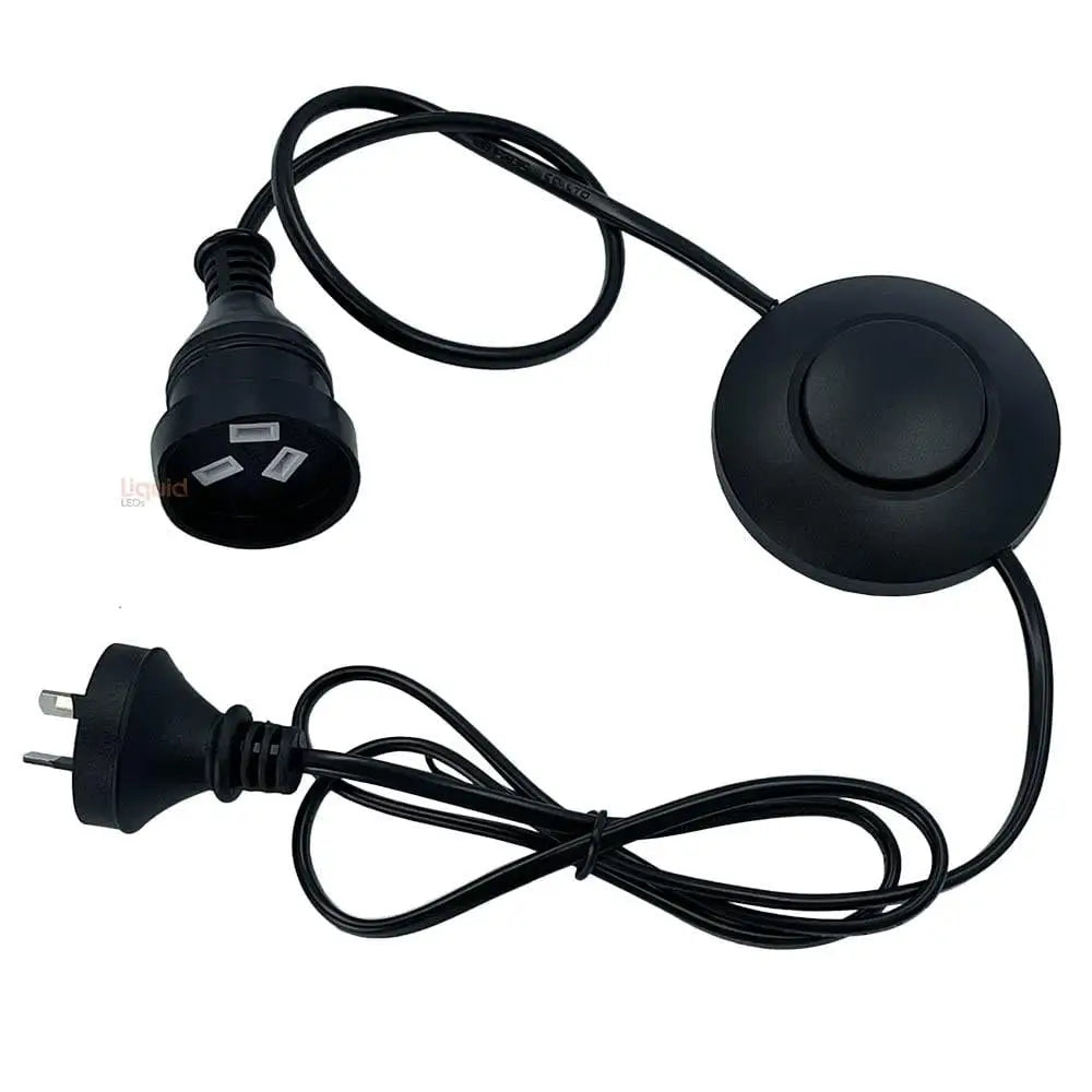 Plug-in foot dimmer switch with Australian 3-pin plug and foot pedal