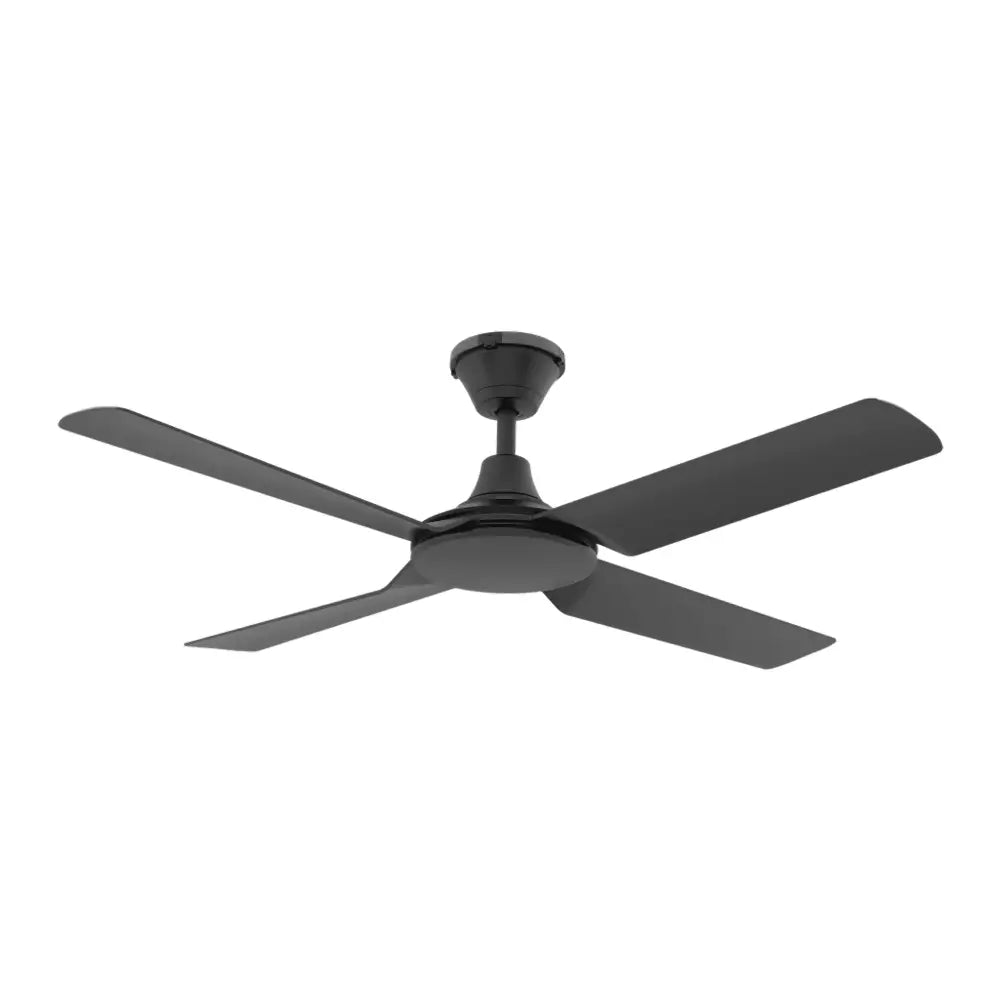 Green Earth Lighting Australia Ceiling Fan FRESCO IP66 52" Black DC Ceiling Fan with Remote & WiFi Smart Control 60080 + CFA-SW/M