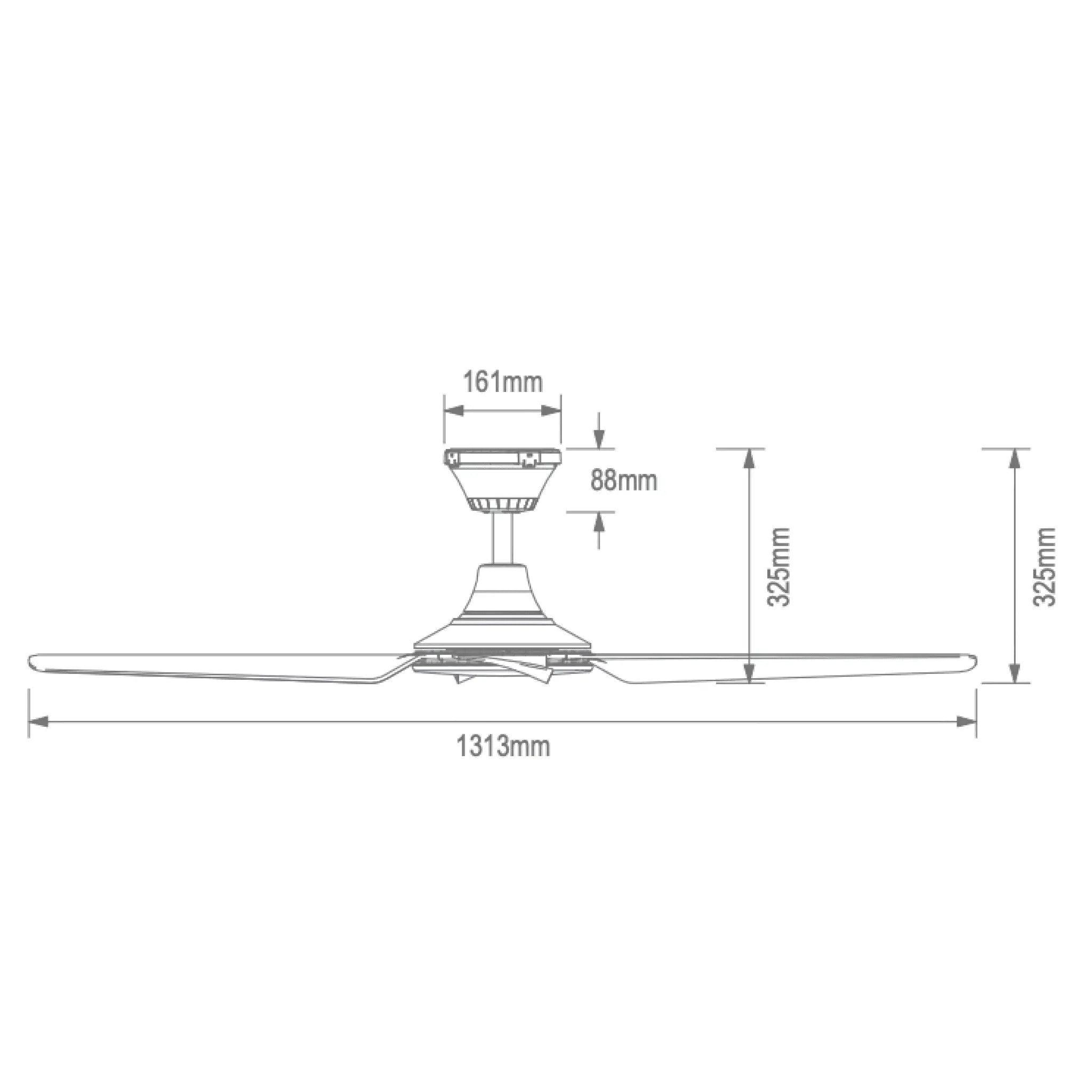 Domus Fresco 52 Inch Dc Ceiling Fan with Led and Remote
