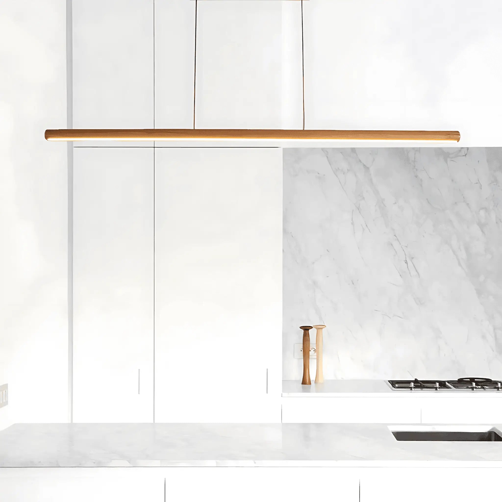 Freya Natural Tri Colour Led Pendant Light Wooden