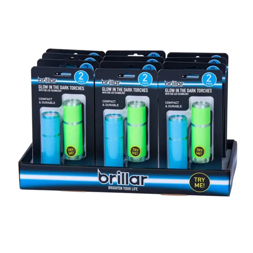 Brillar Electrical Glow in the Dark Torches 2pk