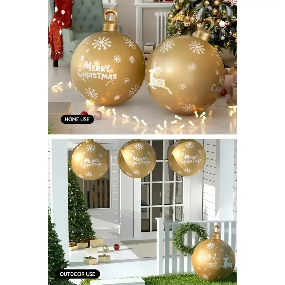 Gold 60cm Christmas Inflatable Outdoor Decoration