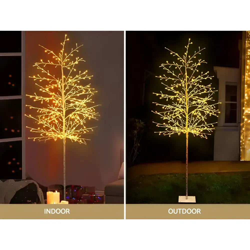 2.1m Solar Christmas Tree 480 Led Green Earth Lighting