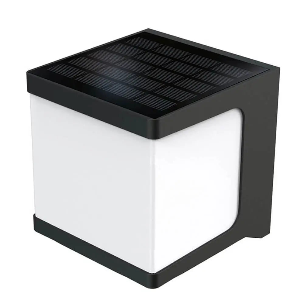 Green Earth Cube Solar Security LED Wall Light
