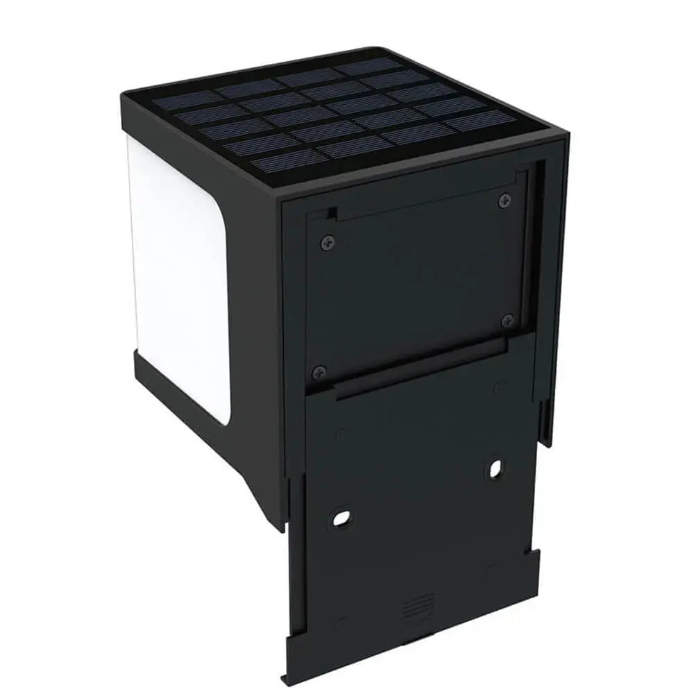 Green Earth Cube Solar Security LED Wall Light