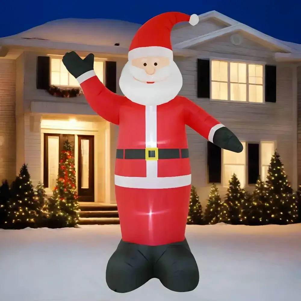 3m Giant Santa Inflatable Decoration Green Earth