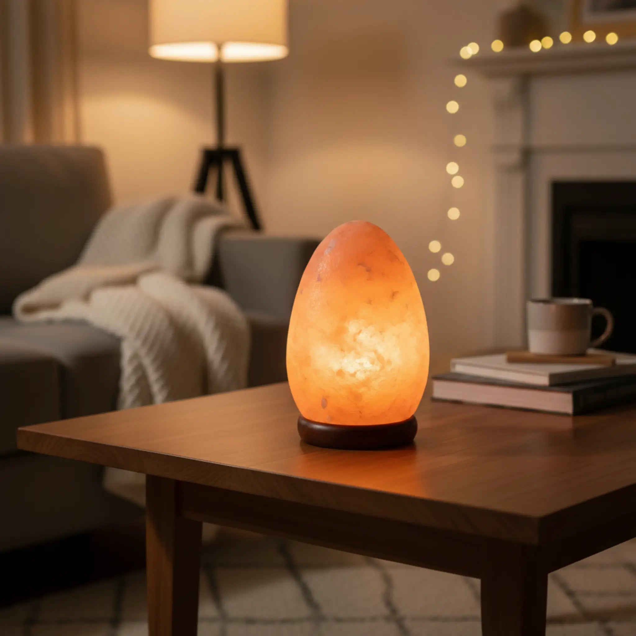 Himalayan Salt Lamp Egg Shape 3-4kg | Natural Pink Crystal Salt Lamp