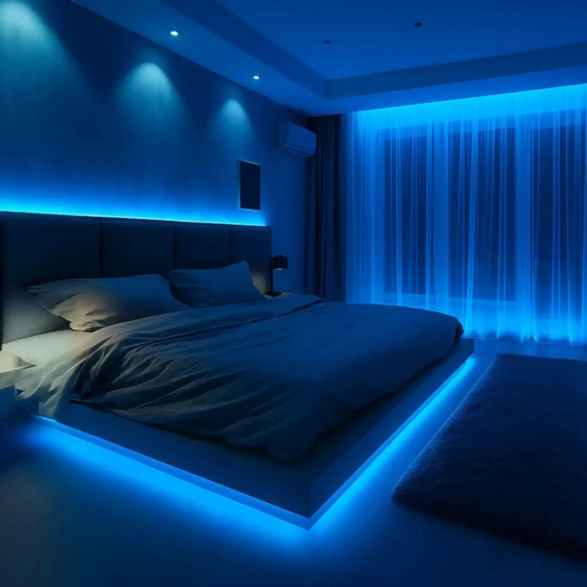 Blue Colour Led Strip Lighting Kit Ultra Slim Ip20 5 Meters