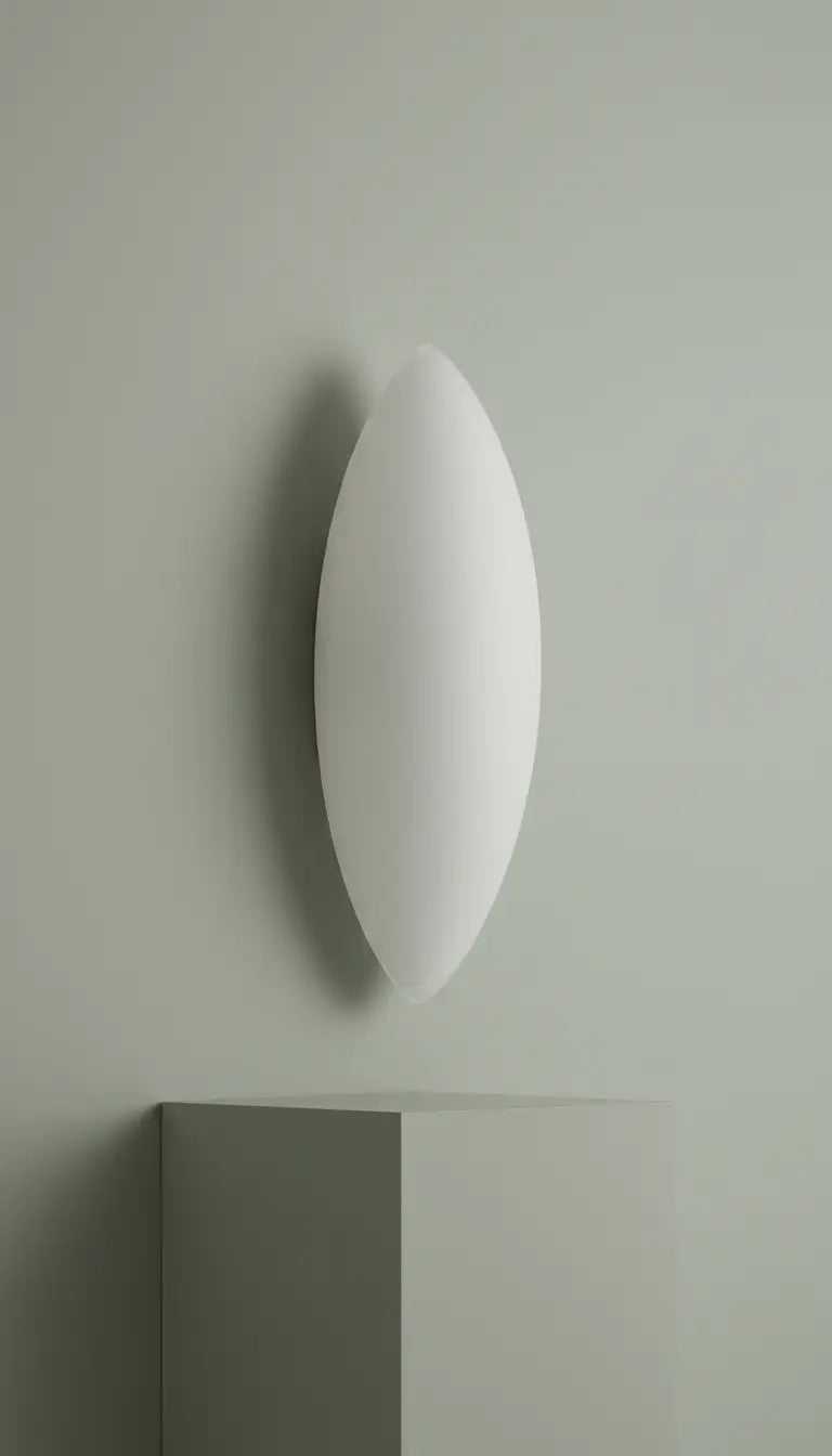 Vela frosted glass wall sconce