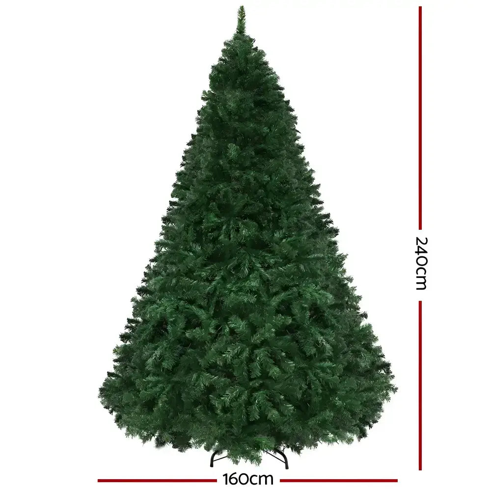 2.4m Led 8 Light Mode Multi Colour Christmas Tree