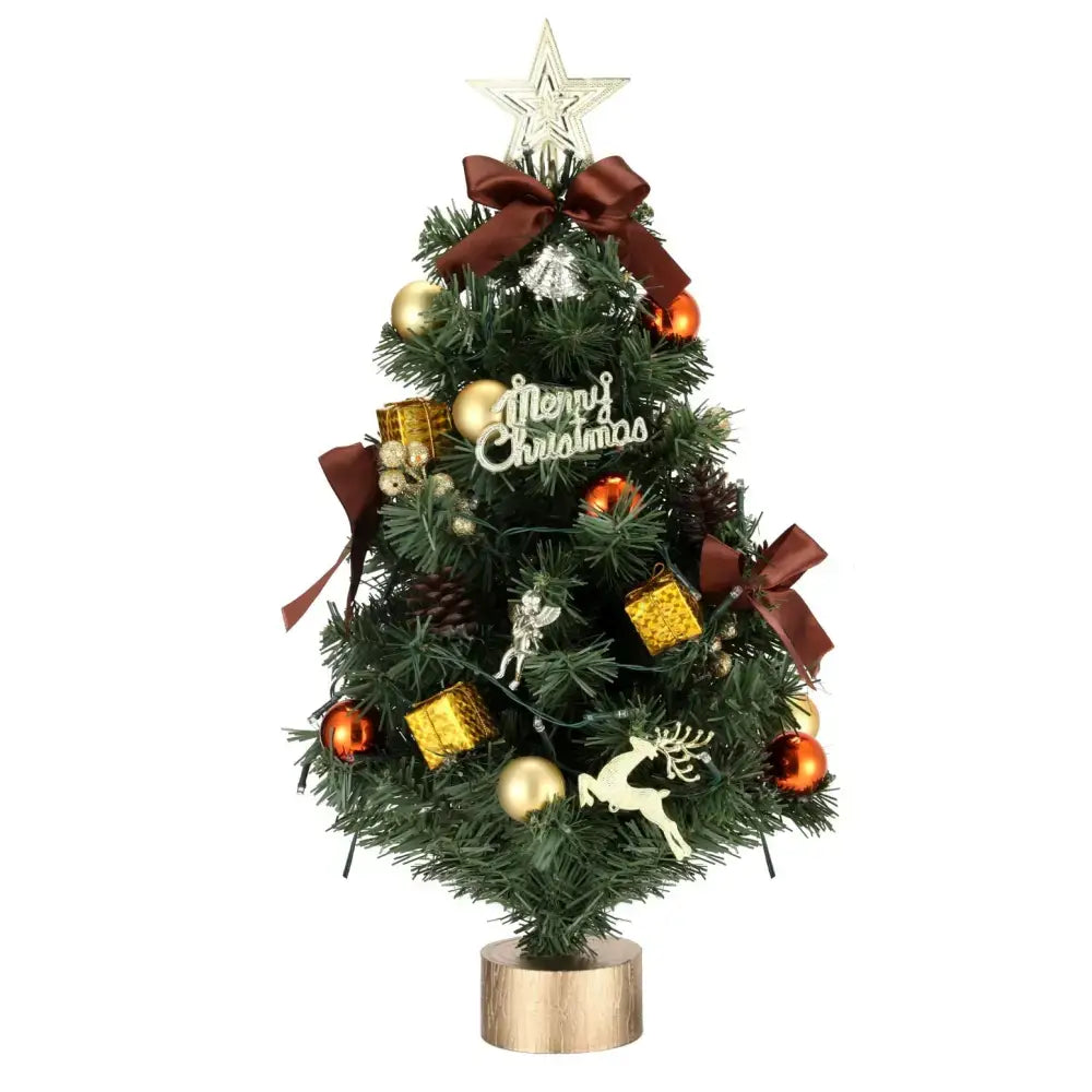 Led Platform Christmas Tree 60CM Tabletop LED Christmas Tree Green Earth Lighting