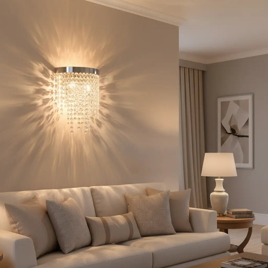 Valmont Asfour Crystal Integrated 8w Led Wall Light