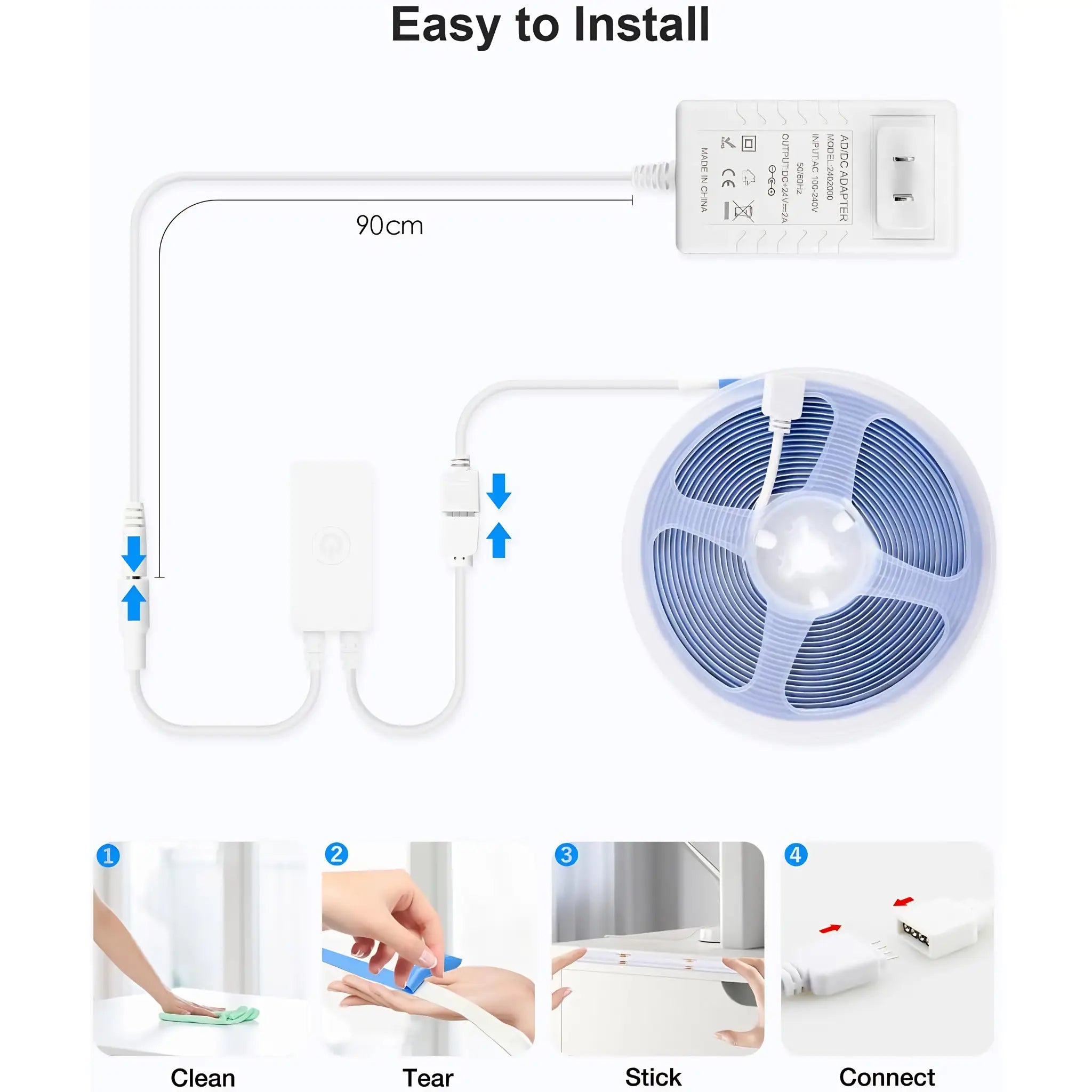 Rgb Cob Led Strip Lights Kit 5m & 10m | App & Rf Remote Dimmable Led Strip