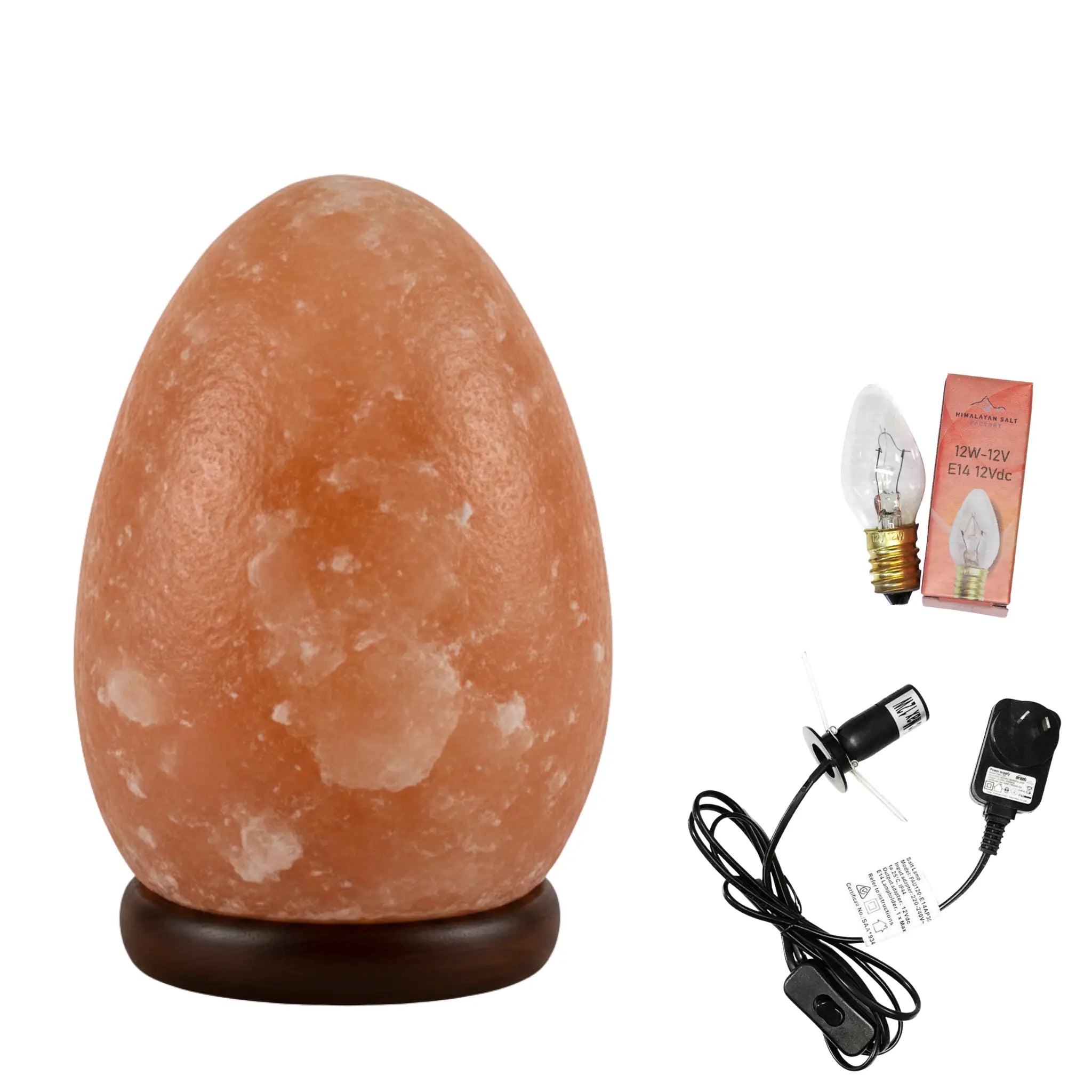 Himalayan Salt Lamp Egg Shape 3-4kg | Natural Pink Crystal Salt Lamp