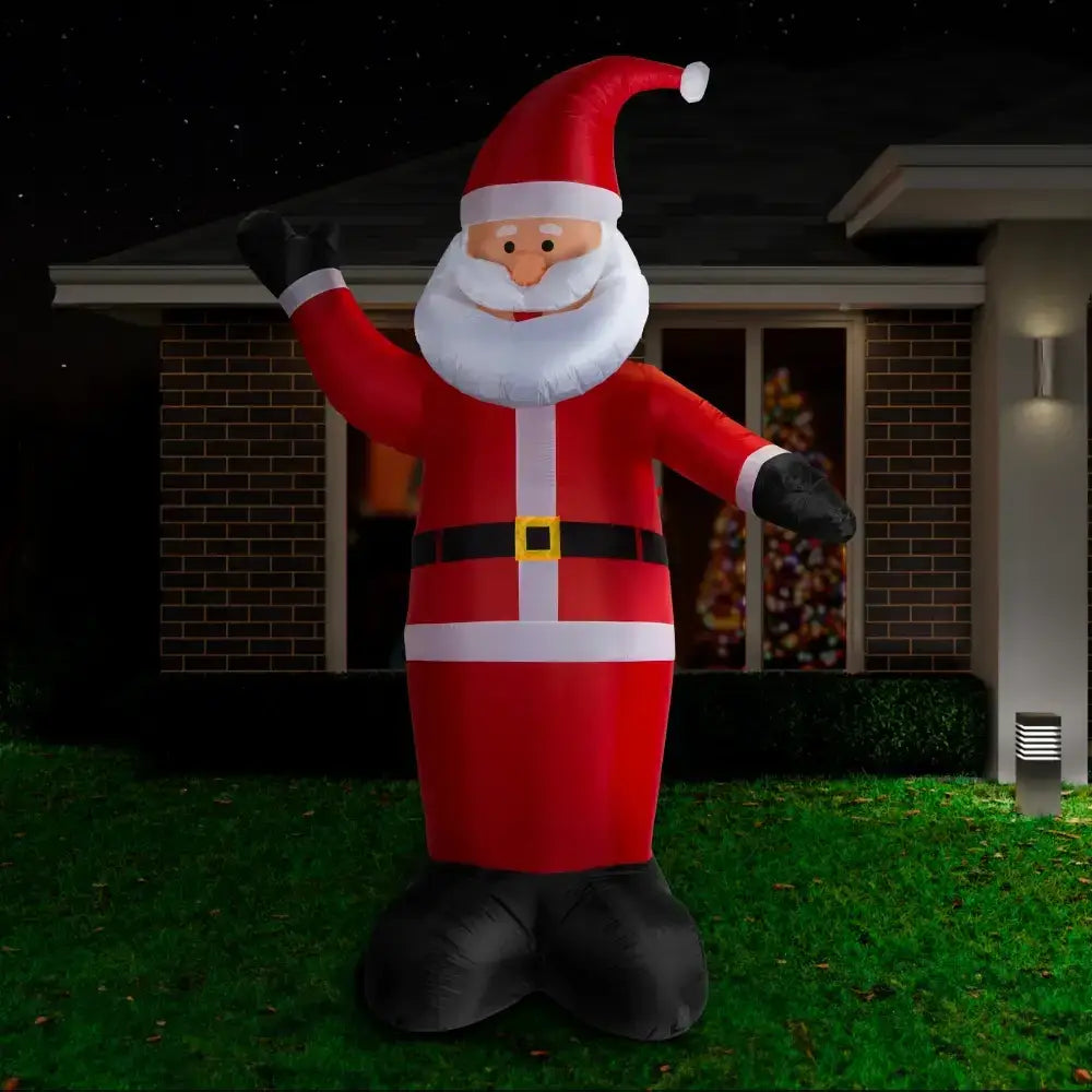 3m Giant Santa Inflatable Decoration Green Earth