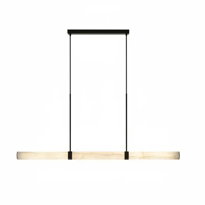 Madison 1500mm Matte Black Alabaster Marble Pendant Light