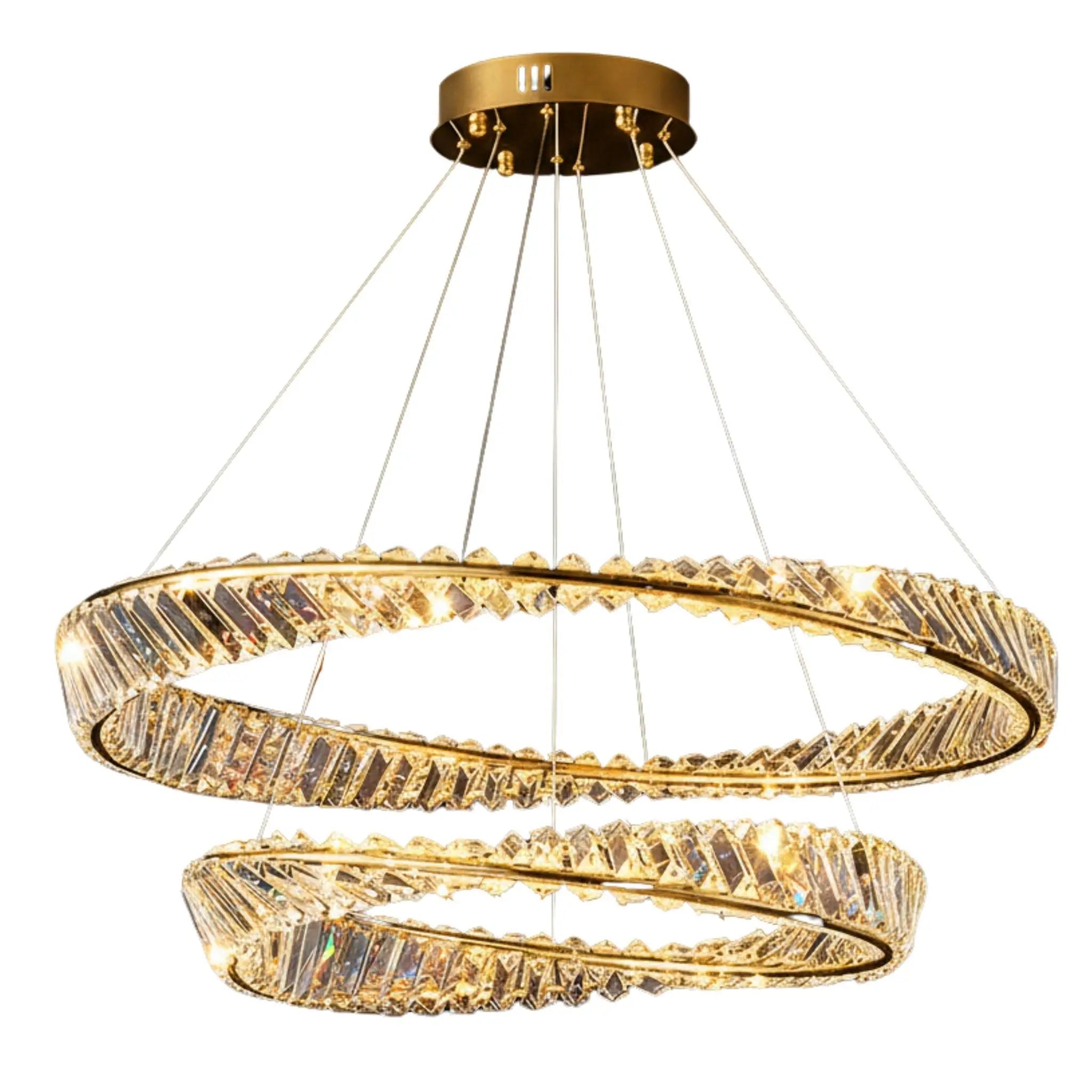 GREEN EARTH Stellar Tri-Colour Dimmable LED Crystal Chandelier