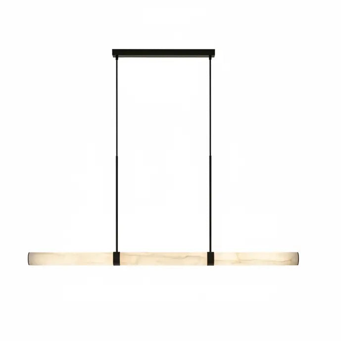 Madison 1500mm Matte Black Alabaster Marble Pendant Light