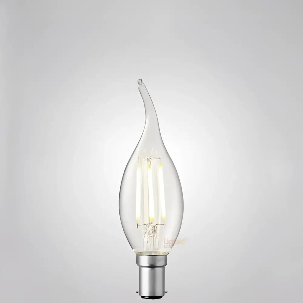 Green Earth Lighting Australia Candle Bulbs 4W Flame Tip Candle Dimmable LED Bulb (B15) Clear in Natural White F415-C35T-C-40K