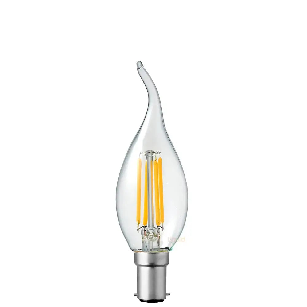 Green Earth Lighting Australia Candle Bulbs 4W Flame Tip Candle Dimmable LED Bulb (B15) Clear in Natural White F415-C35T-C-40K
