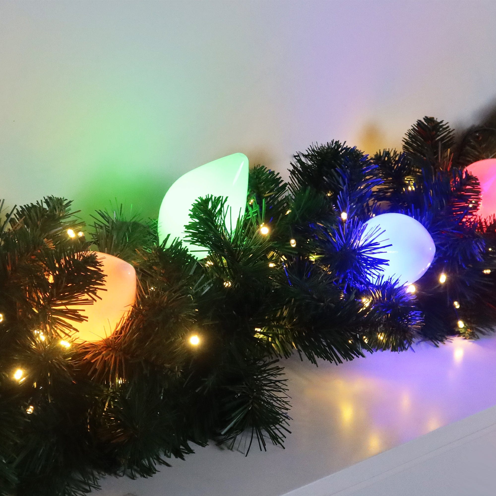 Green Earth Lighting Australia Christmas & Decoration Lights Multicolour 10 LED Connectable Large Pinecone String Light LLC9LM