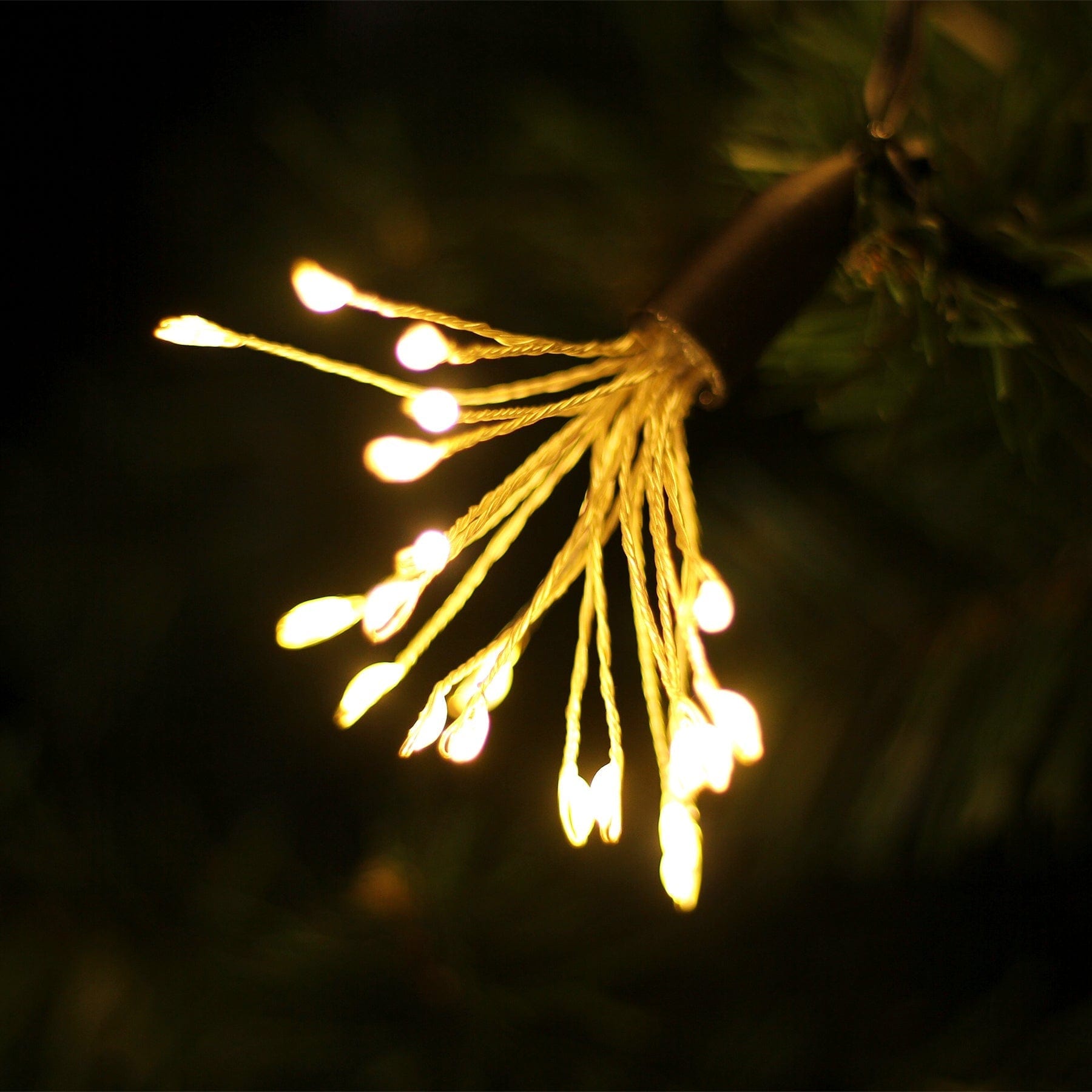 Green Earth Lighting Australia Christmas & Decoration Lights Dark Green Micro LED Flowers String Light Chain - Dark Green/White Cord MIC006G