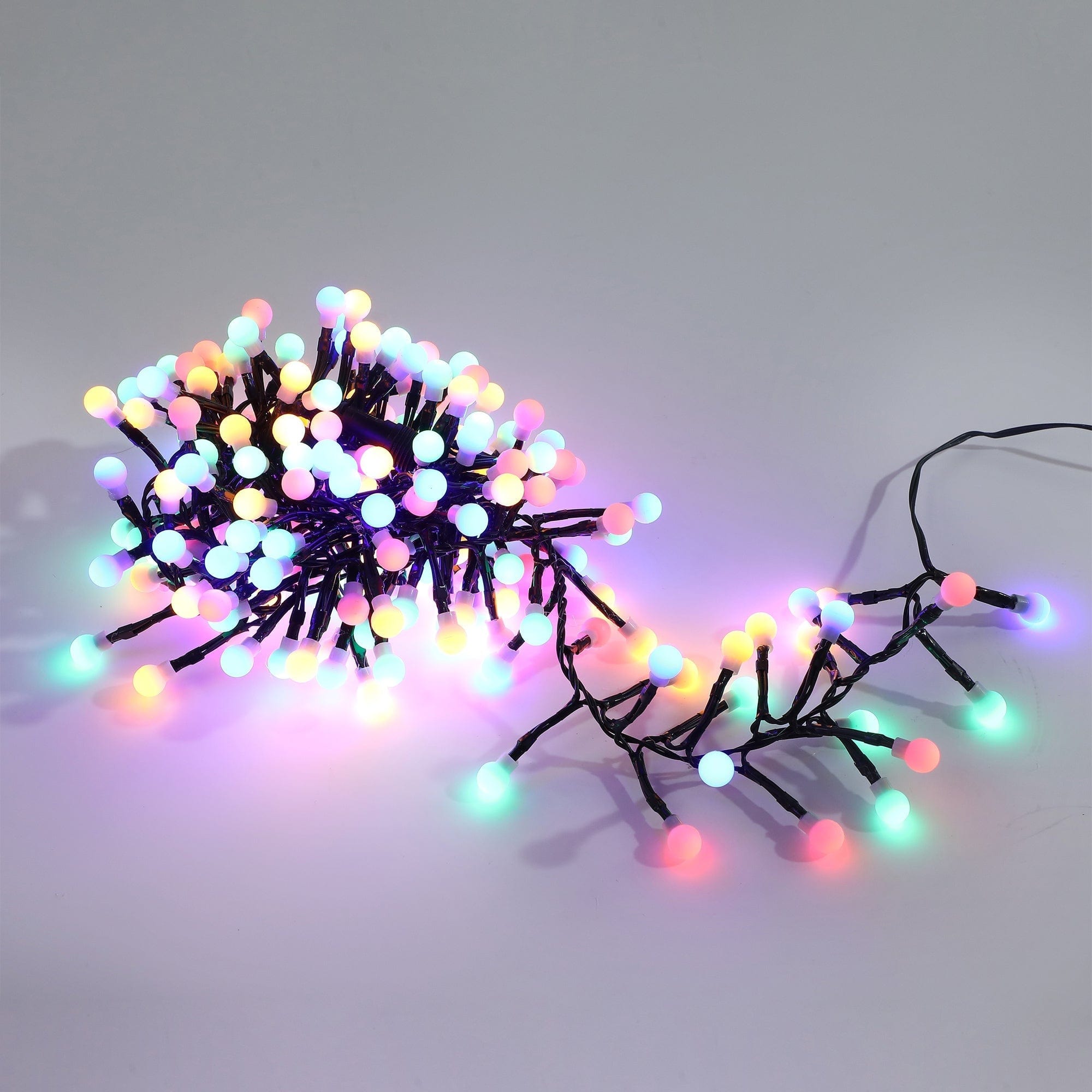 Green Earth Lighting Australia Cluster Light Multicolour / Dark 300 LED Connectable Cluster String Light  with Cherry Balls CLT300MG