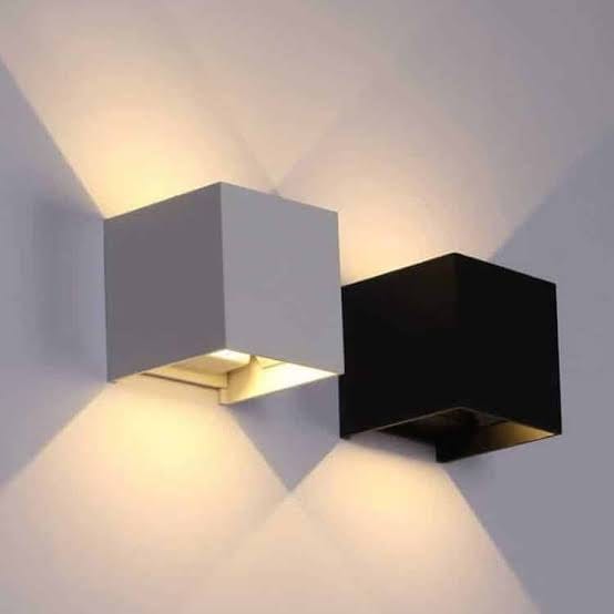 Green Earth Lighting Australia Exterior Wall Light CUBE Matte Black 6W LED Beam Adjustable Up/Down Wall Light