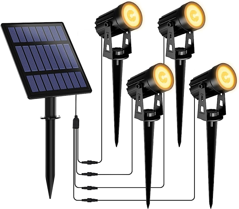 Series II Professional Grade 3000K 4 Piece DIY LED Solar 4 in 1 Garden